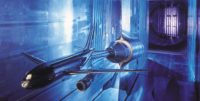 Aerospace wind tunnel with plane model