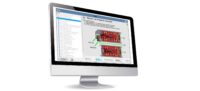 Battery test system software on monitor