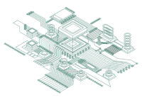 Zeichnung einer Elektronikbaugruppe Hardwareentwicklung