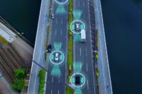 Road traffic with v2X communication