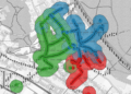 Detail of a SpaceMaster Software map