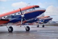 Two polar research aircraft Inuvik Canada