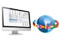 Monitor mit Localization Toolkit Software