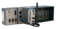 NI CompactRIO chassis with 8 slots containing S.E.A. 4G Communication module and GPS