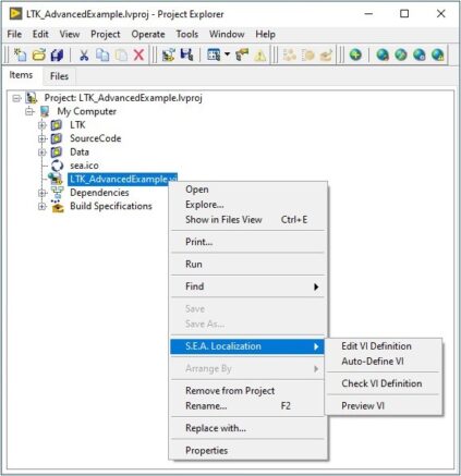 LTK Localization Toolkit for LabVIEW - SEA Datentechnik