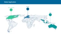 Weltkarte mit Länderübersicht zur Darstellung internationaler Mobilfunkvermessungslösungen