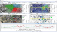 Screenshot of the SpaceMaster software platform with extensive evaluation and analysis functions, visualized in map and report presentation