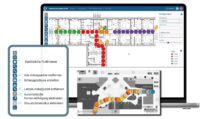 Softwareoberfläche mit zusätzlichen Analysefunktionen in der Funkvermessung – inklusive automatischer Kartenverfolgung, Graustufenmodus, Ankerpunkt-Entfernung und Snapshot-Erstellung zur effizienten Auswertung und Dokumentation von Messdaten.