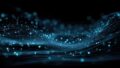 Abstrakte blaue Daten- und Signalwellen für vernetzte Messtechnik und digitale Systemlösungen von S.E.A. Datentechnik.